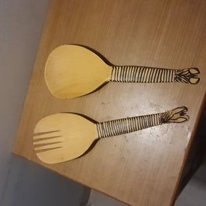 Wooden Salad Spoons